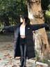李寧長款羽絨服抗寒男士2024新款冬季鴨絨保暖加厚女連帽外套棉衣 標(biāo)準(zhǔn)黑 L 曬單實拍圖