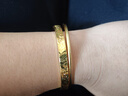 御龍鏡碎碎冰黃金手鐲女新款 999足金爆閃金手環(huán)金鐲子送女友生日禮物 58圈 金約8.8g  克重多退少補 曬單實(shí)拍圖