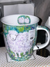 丹儂（dunoon）骨瓷馬克杯可愛(ài)卡通情侶水杯生日禮物貓狗治愈系圖案杯子 童夢(mèng)系列480ml 綿羊 曬單實(shí)拍圖