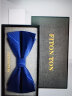 FitonTon男士领带正装商务西装衬衫工作结婚职业韩版休闲8cm领带礼盒装FTL0003 蓝色斜纹-领结双层  实拍图