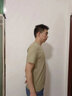 霧卡（WUKA）【純棉4件】短袖t恤男圓領(lǐng)寬松半袖男純色棉T恤夏季男裝上衣服t衫 三杠白+DS黑+黃杠黑+帽霧藍(lán) XL (130-150斤內(nèi)) 曬單實拍圖