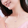WEOI丘比特之心項鏈女士925銀吊墜鎖骨鏈時(shí)尚首飾品生日禮物女友zegl 丘比特之心項鏈-粉鋯 曬單實(shí)拍圖