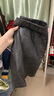 森馬（Semir）陳都靈同款半身裙女高腰柔軟PU仿皮裙子2024冬新款酷感辣妹短裙 黑色調00399 165/70A/L 曬單實(shí)拍圖