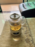 格立高全玻璃家用養(yǎng)生壺多功能煮茶器小型燒水壺辦公室恒溫煮茶壺電水壺0膠水純玻璃花茶壺 象牙白 1.2L 純玻璃【不帶濾網(wǎng)】 曬單實(shí)拍圖