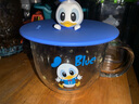 迪士尼（Disney）兒童玻璃杯可微波加熱寶寶牛奶杯帶杯蓋小學(xué)生幼兒園水杯 唐老鴨牛奶杯 420ml 曬單實(shí)拍圖
