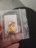微奢妙珠 3D硬金黃金天鵝吊墜女鎖骨鏈套鏈墜子999足金新款金項鏈掛墜送禮 天鵝吊墜約1.85克（不含項鏈） 曬單實(shí)拍圖