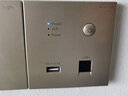 羅格朗開關(guān)插座無線WIFI開關(guān)面板86型AP家用wifi插座USB插座墻壁路由器 300M/無線WiFi/路由器/米蘭金 曬單實拍圖