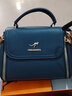 袋鼠卡拉品牌正品包包女士單肩包2026新款時(shí)尚斜挎包中年小包媽媽包手提包 藍色（禮盒裝+手包+卡包） 曬單實(shí)拍圖