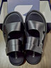 奧康品牌沙灘鞋男2020夏季新款休閑套腳涼鞋男軟底涼拖兩用鞋防滑 黑色 39 曬單實(shí)拍圖