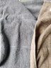 洁丽雅（Grace）5A抗菌毛巾加厚加大纯棉成人素色良品洗脸大毛巾2条装 棕色+灰色 实拍图