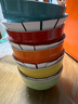 酷彩（Le Creuset）炻瓷米飯碗 湯碗 面碗 沙拉碗 家用碗套裝大碗彩虹系列漸變色 350ml彩虹系列米飯碗5件套 曬單實(shí)拍圖