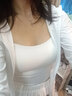 CleainKorte正品外擴(kuò)吊帶內(nèi)衣女帶胸墊美背小胸顯大無(wú)痕聚攏漫畫文胸外穿背心 【長(zhǎng)款】白色 M （70C杯/75A/75B） 曬單實(shí)拍圖