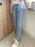 快樂瑪麗（J&M）休閑運動鞋女2025年夏季新款平底網(wǎng)布透氣百搭露營風(fēng)一腳蹬女鞋 米色（偏小建議拍大一碼） 37 235mm 曬單實拍圖