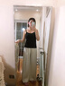 悠曼婭吊帶背心女莫代爾內(nèi)搭帶胸墊一體式夏季薄款無(wú)袖打底外穿長(zhǎng)款上衣 黑色 XL (建議120-140斤) 曬單實(shí)拍圖