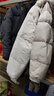 真維斯（Jeanswest）小清新羽絨服男冬季白鴨絨加厚保暖立領(lǐng)面包服霧霾藍情侶潮流外套 銀魚(yú)白 M 曬單實(shí)拍圖