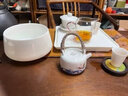 夢(mèng)窯羊脂玉全白瓷干泡茶盤(pán)儲(chǔ)水功夫茶具陶瓷輕奢迷你茶盤(pán)干泡茶盤(pán)托盤(pán) 星辰羊脂玉白瓷-全瓷干泡盤(pán) 25.5cm-儲(chǔ)水量1000ml 曬單實(shí)拍圖