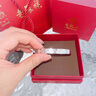 老鳳祥999足銀手鐲女素圈銀鐲子款銀飾飾品生日情人節禮物女友老婆媽媽 約25克*福星高照*定制刻字 曬單實(shí)拍圖