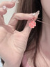 紀思梵輕奢四葉草項鏈女感溫變色時(shí)尚首飾生日送老婆七夕情人節禮物 紅黑雙面-項鏈（刻字） 曬單實(shí)拍圖