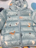 戴維貝拉（DAVE＆BELLA）兒童羽絨服輕薄嬰兒洋氣男童外套秋冬女童上衣小孩外衣小童新年 小狗印花 90 cm（建議身高80-90cm） 曬單實拍圖