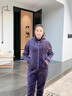 皮爾卡丹（pierre cardin）加絨加厚運(yùn)動(dòng)休閑套裝女秋冬季2025年時(shí)尚金絲絨衛(wèi)衣服三件套 紫色 2XL （建議120-130斤） 曬單實(shí)拍圖