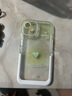 雅思戀 ins芥末綠愛心iPhone手機(jī)殼蘋果手機(jī)保護(hù)套全包攝像頭硅膠軟殼情侶男女防摔卡通可愛個性 芥末綠愛心 iPhone 14 曬單實(shí)拍圖