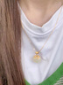 VIGG和田玉錦鯉銀項鏈女鎖骨鏈吊墜生日情人節(jié)禮物送女友閨蜜老婆首飾 和田玉錦鯉項鏈(京J倉直發(fā)） 曬單實拍圖