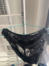 好奇蜜斯【3條98】蕾絲內褲女性感三角褲女式低腰襠部棉 新版萊西Lacey-純黑可可 1條 M 曬單實(shí)拍圖