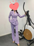 芭妃婭紫色減齡西裝外套女輕奢高級感垂感休閑西服套裝主持人職業(yè)正裝秋 香芋紫西裝+喇叭褲 M 曬單實(shí)拍圖