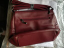 洛仕黛琪母親節禮物送中老年媽媽女包2026新款通勤百搭單肩斜挎包軟皮包包 酒紅 曬單實(shí)拍圖