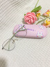 MINCITY 卡通眼鏡盒 可愛(ài)學(xué)生眼鏡盒 便攜抗壓防摔少女心INS 眼鏡收納盒 淺灰色 粉底兔兔 雙面圖案 曬單實(shí)拍圖