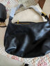 ANDSEEYOU2025新款通勤單肩包女大包簡(jiǎn)約氣質(zhì)托特包真皮情人節斜挎包腋下包 黑色 曬單實(shí)拍圖