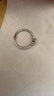 范詩澤999足銀情侶戒指男女款輕奢小眾設計感莫桑石鉆戒結婚戒七夕禮物 999足銀女戒指+精美禮盒 開口可調節(jié) 曬單實拍圖