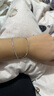 巷南999純銀碎銀幾兩手鏈輕奢閨蜜新款手鐲小眾設計女高級感氣質手飾 999銀碎銀幾兩手鏈粗版 曬單實拍圖