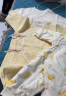 童泰秋冬婴儿衣服新生儿夹棉连体衣0-6个月宝宝哈衣 黄色丨A款 52cm 实拍图