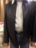 VHY新款整皮海寧綿羊皮真皮皮衣男皮夾克外套春秋內膽羽絨服鵝絨皮草 2281黑色翻領單款 180 曬單實拍圖