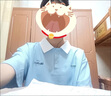 LPOX夏季華夫格polo衫女短袖t恤學生韓版寬松中長款學院風刺繡ins上衣 淺藍色 S 【70-90斤】 曬單實拍圖