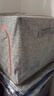 呂笑（LVXIAO） 衣服棉被子收納箱家用棉麻神器折疊整理箱布藝大容量?jì)ξ锸占{盒 藏青色66L尺寸（50*40*33cm） 曬單實(shí)拍圖