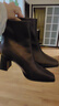 百思圖冬商場(chǎng)新款法式小踝靴女鞋高跟馬丁靴瘦瘦短靴M5010DD4 咖色 36 曬單實(shí)拍圖