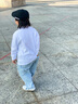 羅蒙男童polo衫長袖翻領(lǐng)t恤春秋中大兒童白色打底衫小學(xué)生校園服飾女 純白色 130 曬單實拍圖