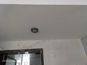 一極喜光水晶筒燈嵌入式led天花孔燈輕奢玄關(guān)客廳家用洞燈走廊過道藝術(shù)燈 黑色小號-7w(開孔7-8.5cm) 三色光(白光+暖光+自然光) 曬單實(shí)拍圖