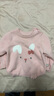 戴維貝拉（DAVE＆BELLA）童裝冬裝新年男寶寶毛衣卡通兒童服裝小童套頭衫女童上衣 淺粉色【現貨】 90 cm（建議身高80-90cm） 曬單實(shí)拍圖