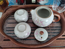 瓷牌茗茶具 汝窯茶壺茶杯茶具小套裝開(kāi)片可養陶瓷泡茶水壺家用功夫茶具 桃枝秾粉西施壺1壺2杯+小號托盤(pán) 曬單實(shí)拍圖