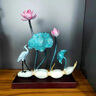 錦呈祥千鶴戲蓮新中式創(chuàng)意擺件仙鶴蓮花玄關(guān)客廳裝飾擺件喬遷新 千鶴戲蓮黃色款35*11*33cm 2.5KG 曬單實(shí)拍圖