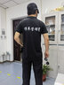 衫西蘭工衣定制文化衫刺繡t恤印logo翻領工作服印圖廣告衫印字衣服定做 純色款/黑色 L 曬單實拍圖