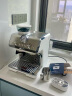 德龙（Delonghi）咖啡机 半自动咖啡机 意式家用 泵压萃取 一体式感应研磨 手动奶泡 小巧机身 EC9155 白色 实拍图