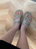 他她（TATA）厚底拖鞋女外穿軟底舒適涼拖女百搭秋季新款WNS01BT3 綠/銀 37 曬單實(shí)拍圖