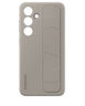 三星（SAMSUNG）Galaxy S24/S24+手機(jī)殼原裝立式腕帶支架保護(hù)殼S24原廠手機(jī)套后殼 灰褐色 S24 曬單實(shí)拍圖
