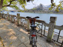 七彩馬長途旅行車自行車鋁合金油壓碟剎禧瑪諾變速山地公路車700C蝴蝶把 27速星空灰【油剎】 曬單實拍圖
