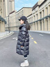 G.DUCKKIDS初中生羽絨服女學(xué)生冬季外套中長(cháng)款2025新款時(shí)尚加厚少女大童冬裝 黑色服 140 cm 曬單實(shí)拍圖
