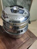 延興不銹鋼蒸鍋家用小籠包沙縣小吃蒸餃鍋環(huán)形蒸片板架子蒸籠底鍋商用 小號套餐（鍋+蒸片+24cm三籠一蓋 曬單實(shí)拍圖